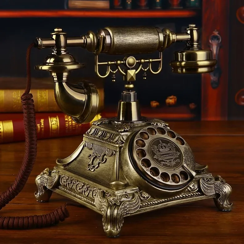 Vintage Resin Telephone Money Box Retro Piggy Bank Unique Home Decoration with Old Phone Model Design Retro Money Bank