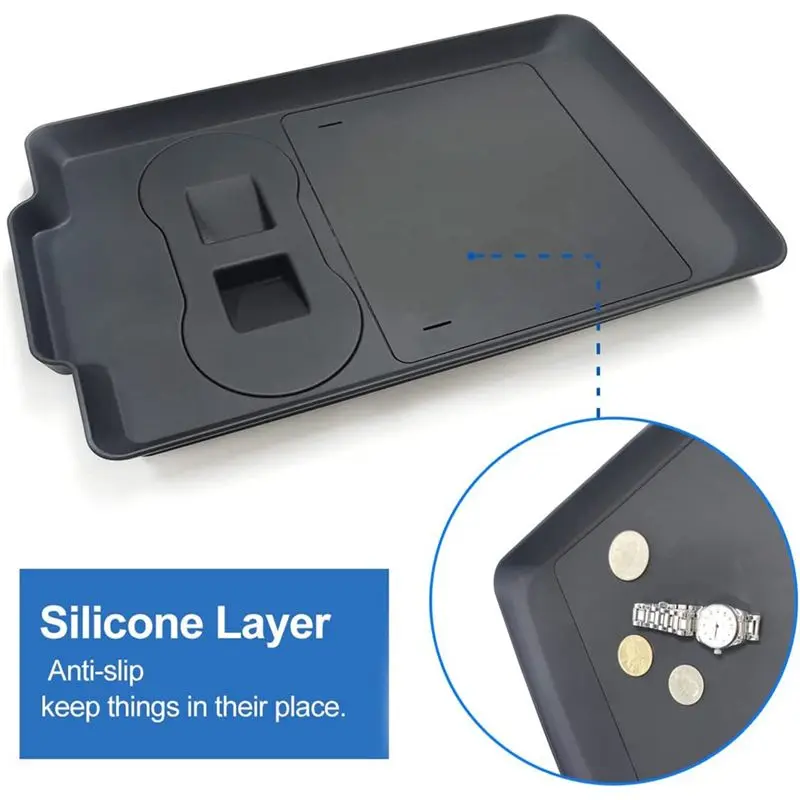 A65P-Central Control Travel Portable Organizer Tray Food Desk Table For Tesla Model 3/Y 2021-2023 Accessories