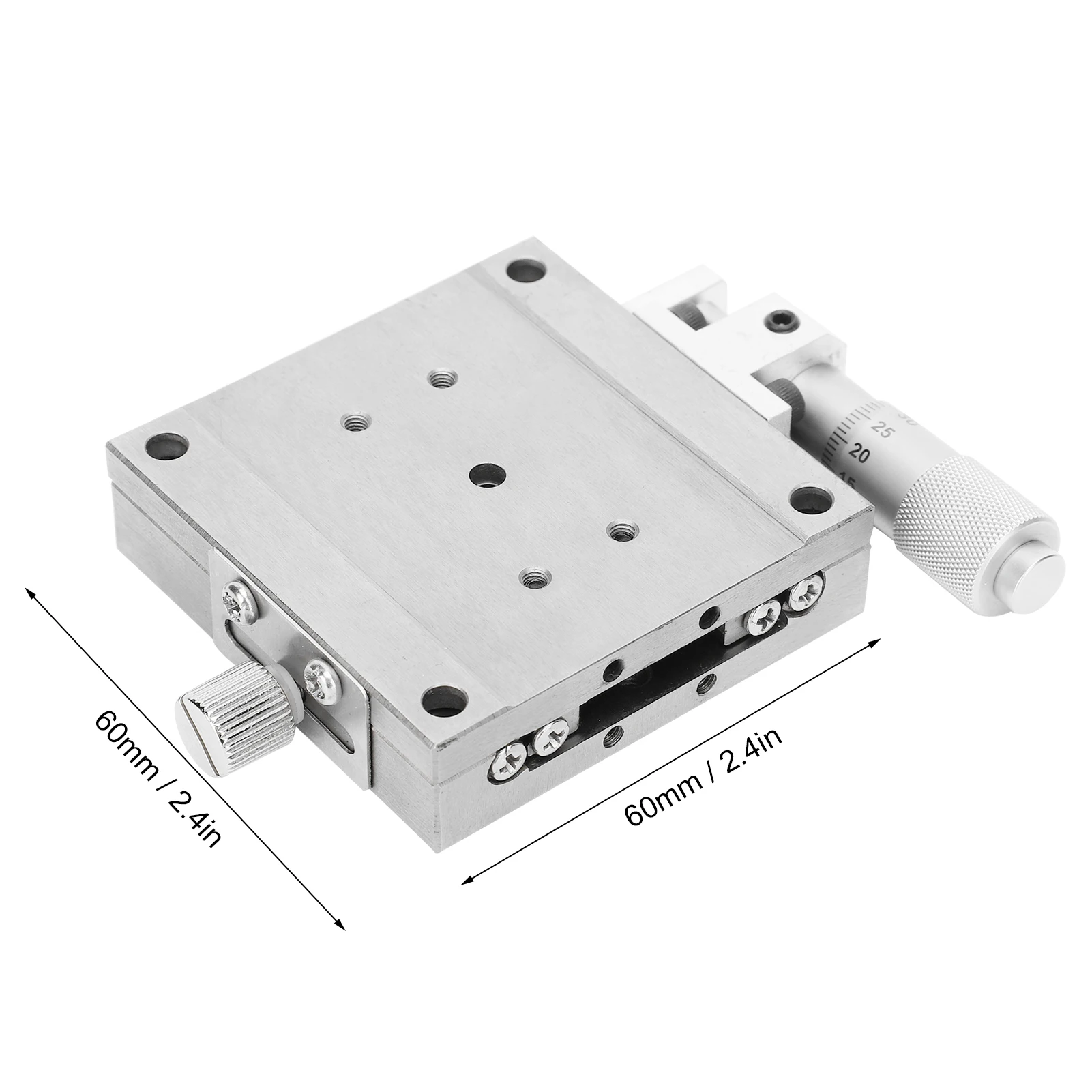 60x60mm Sliding Stage Linear Translation Manual Fine Tuning Trimming Platform MXGS60