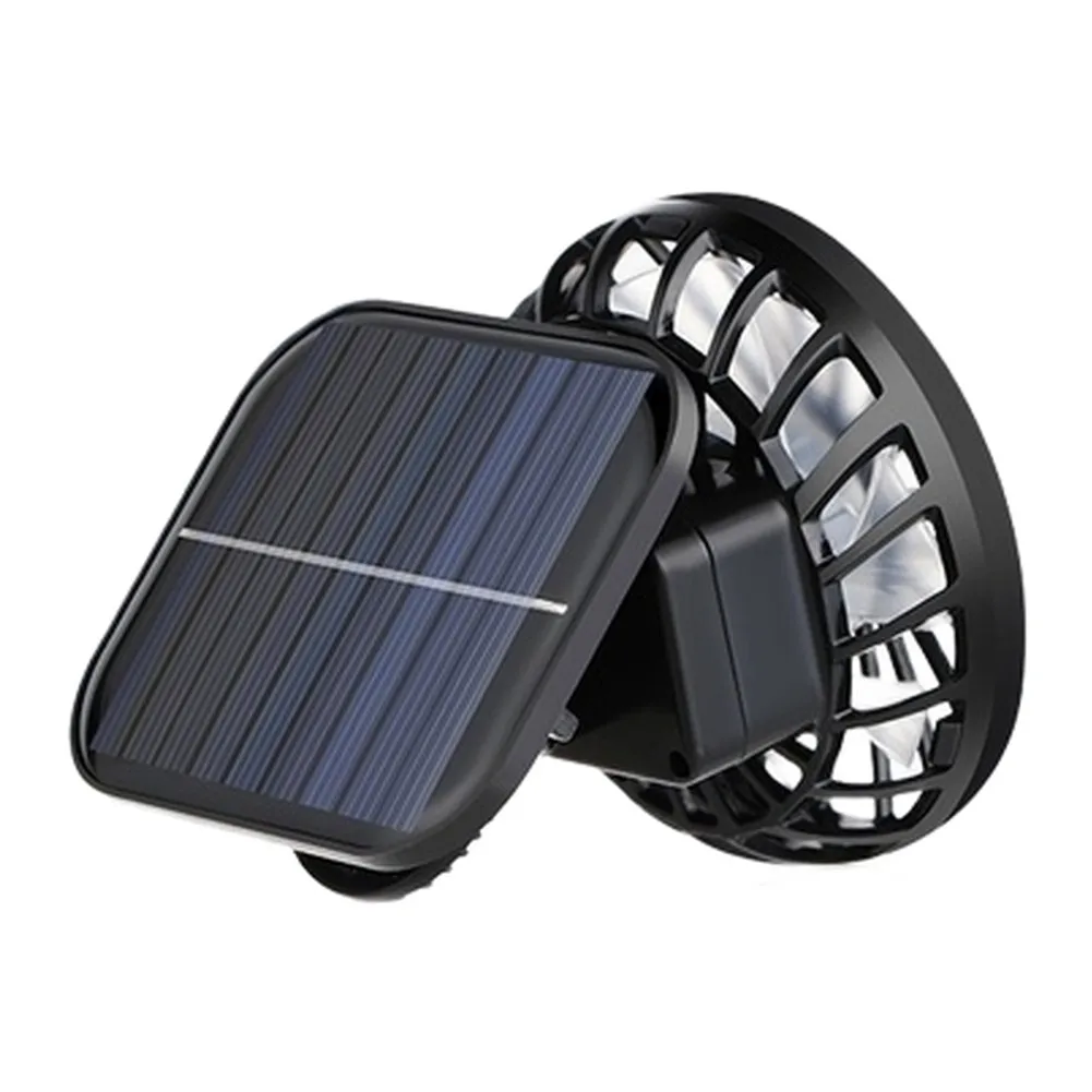 USB Rechargeable Clip Fan for Hats Solar Powered Portable Outdoor Cooling Fan for Camping Fishing 7.5x6.5x8.5cm