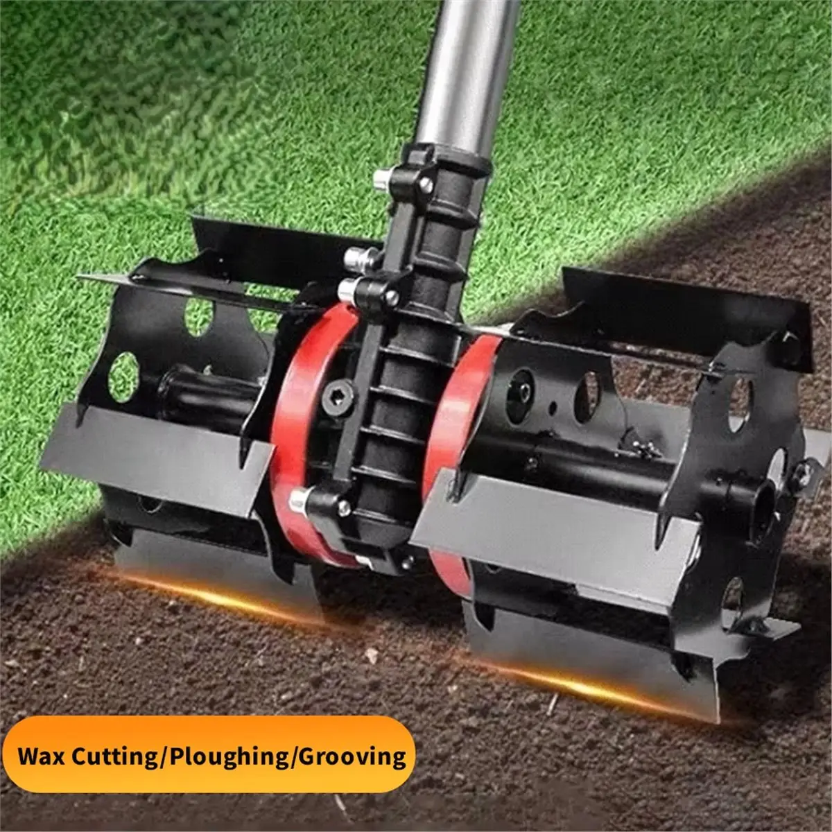 A63I Mower Wheel 28mm Universal Weeder Wheel Deep Tillage Wheel Mower Accessories Straight Blade Blade Loosening Wheel