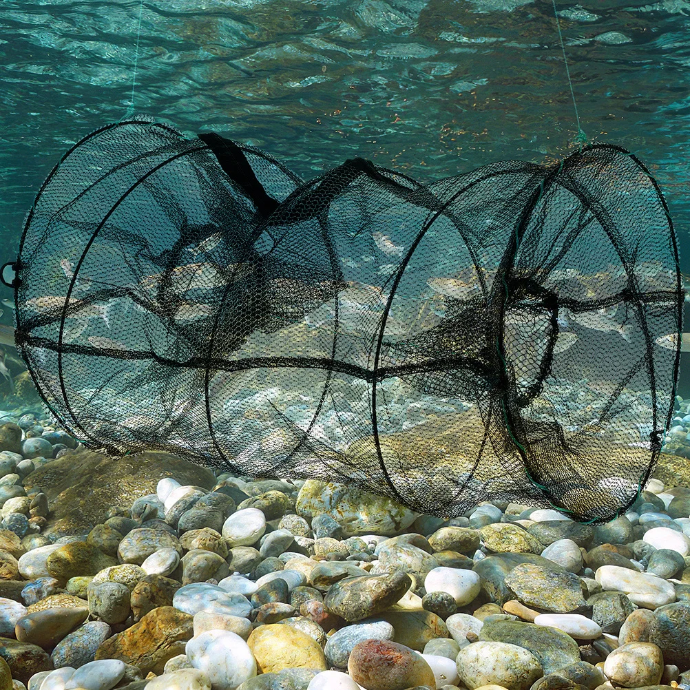 

Folding Crawfish Trap Outdoor Collapsible Fishing Net Spring Cage Crab Trap For Lobster Shrimp Minnow Blue Crabs Fish Tank Lake