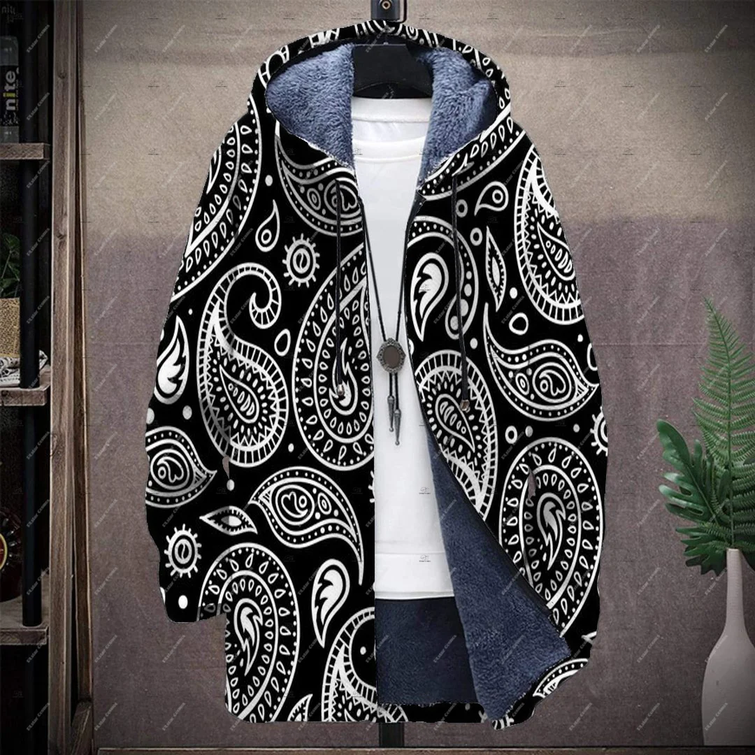 Hippie Graffiti Gradient Colorful Vintage Retro Harajuku 3DPrint Windbreaker Casual Winter Overcoat Fleece Zip Plush Hoodies Q4