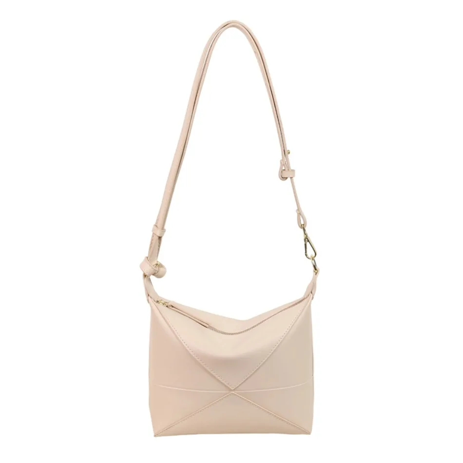 

2025 new high-color folding geometric underarm bag fashion commuter single shoulder crossbody handbag lunchbox bag trend