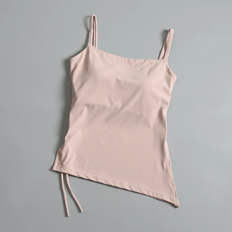 Chaleco de traje de Yoga para mujer en verano, sujetador ajustado sexy, mono deportivo sin mangas, estilo fino con almohadilla para el pecho