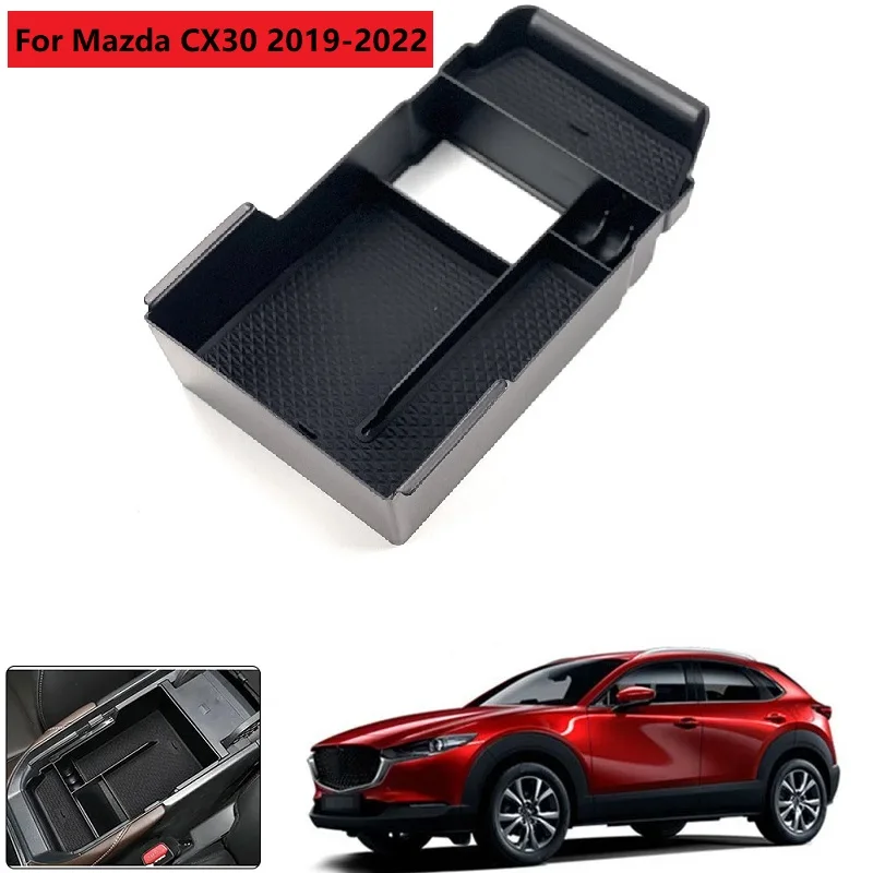 

For Mazda CX-30 CX30 2019-2022 Car Center Console Armrest Storage Box Organizer Glove Holder Plate Container Tray Accessories