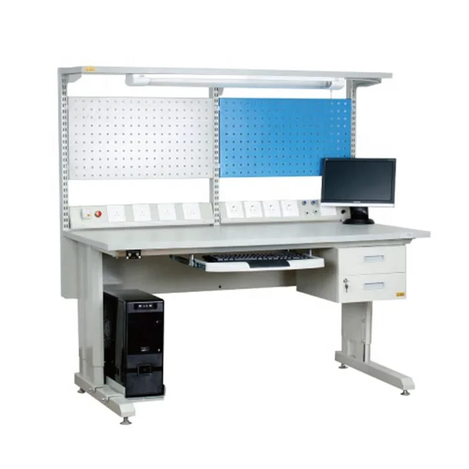 Heavy Table ESD Workbench Lab Bench Electronic Work Table Lab Furniture  Adjustable Workbench Lab Workbench