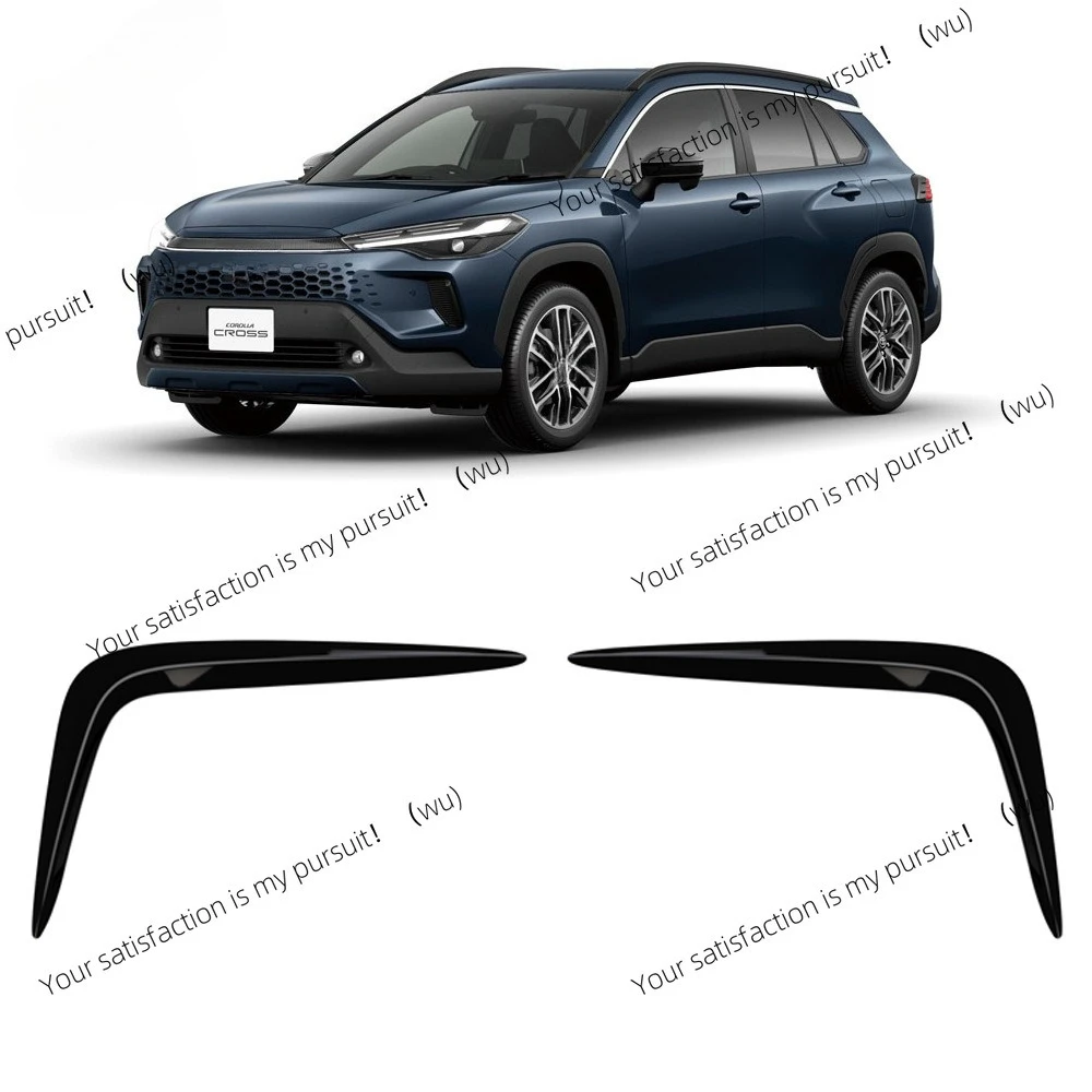 Adecuado para Toyota 25 Corolla CROSS, decoración de lámpara antiniebla de parachoques delantero modificado, tira brillante especial, pegatina anticolisión