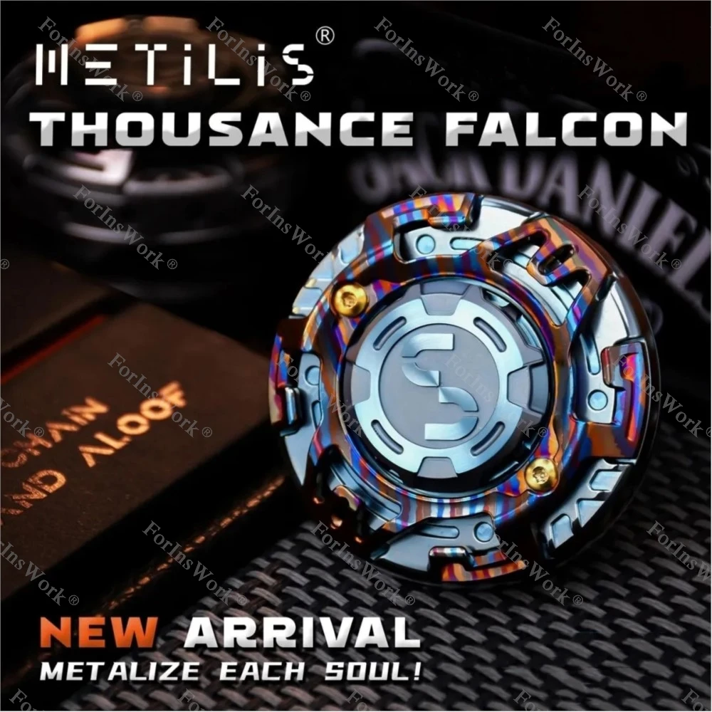 

METILIS Thousance Falcon цирконий дамасский спиннер для взрослых Spinner Metalico Fidget Toys Autism Limited 80 шт.