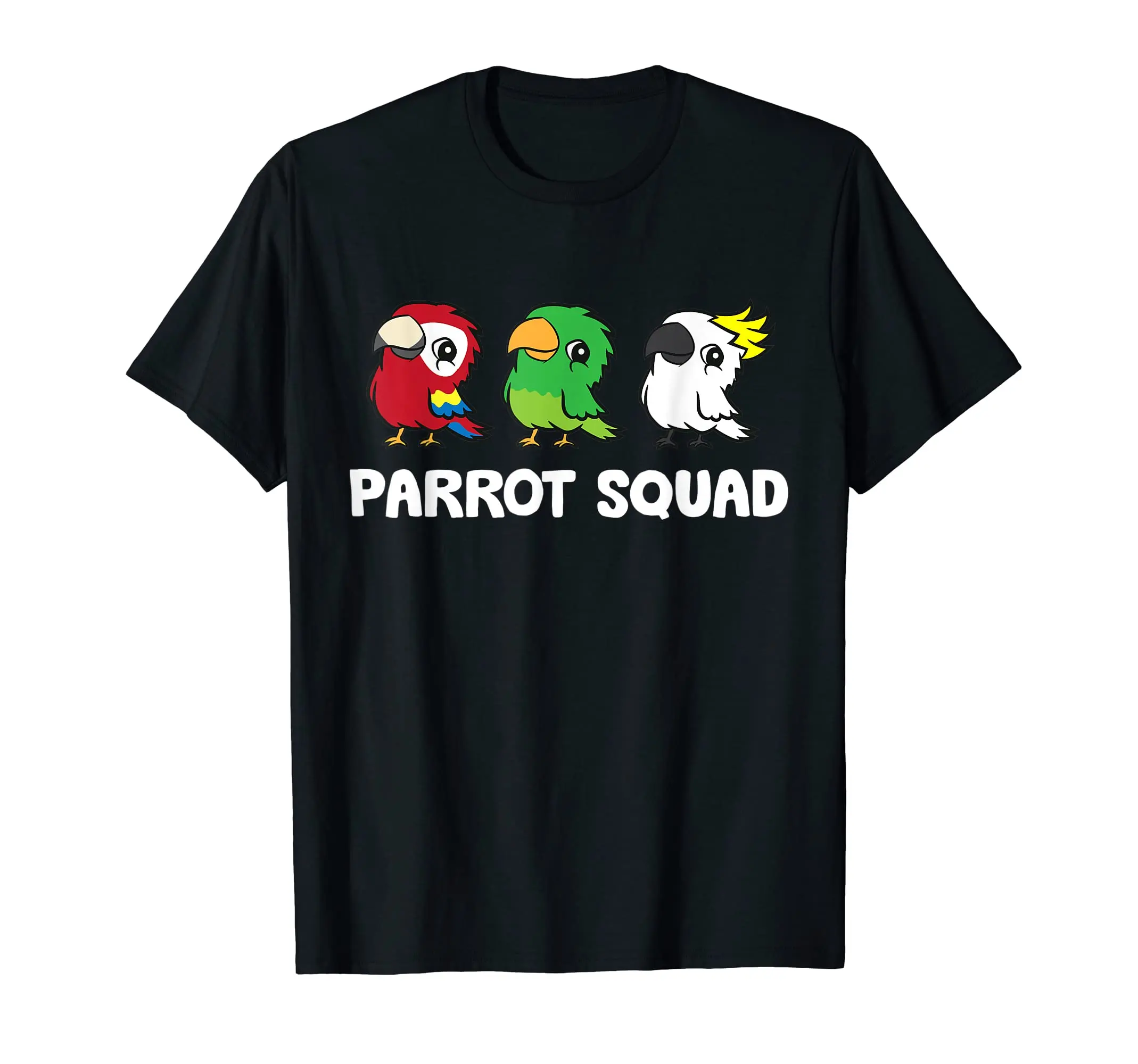 Parrot squad Anime Graphic T-shirts for Men Clothing Women Short Sleeve Tees Vintage High Quality 100%Cotton