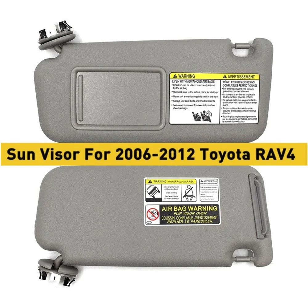 

Car Left Right Replace Sun Visor Block Shade For Toyota RAV4 2006-2013 74320-42501-B2 74320-42501-A1 Driver Grey Beige