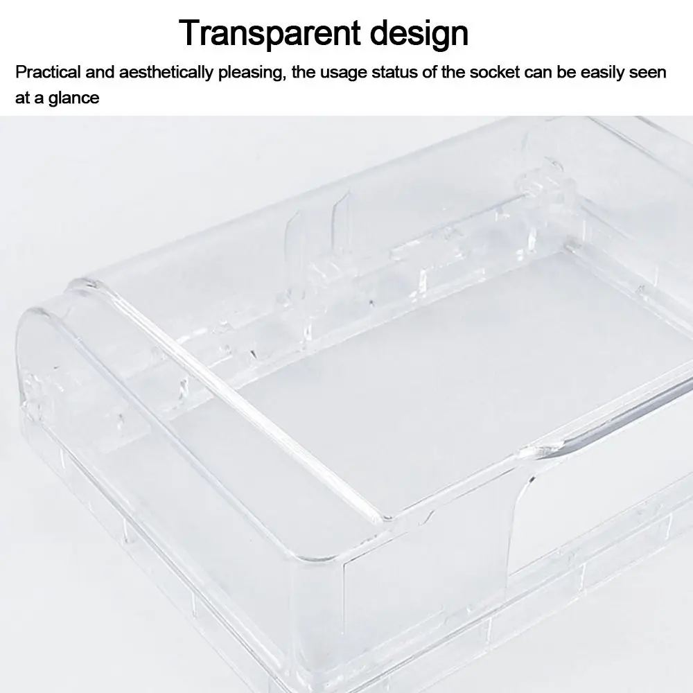 Wall-mounted Switch Protective Cover Plastic Self-Adhesive Waterproof Box 86 Type Splash-Proof Box Bathroom