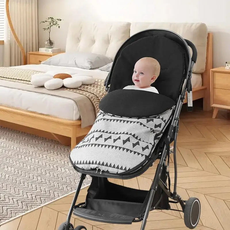 Saco de dormir para cochecito, saco de dormir a prueba de viento para cochecito de niño pequeño, saco de dormir con forro polar desmontable para exteriores para niños pequeños