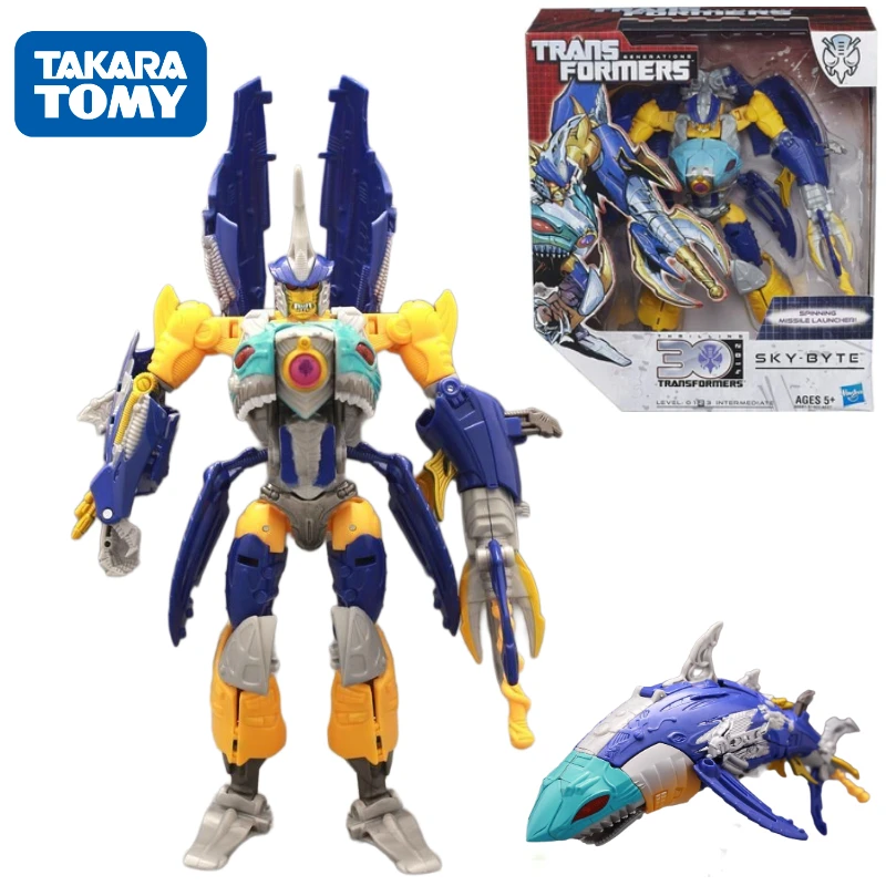 W magazynie Tadara Tomia Transformers z serii G 30-lecie klasy V Sky Shark Robot modele na prezent akcji Anime