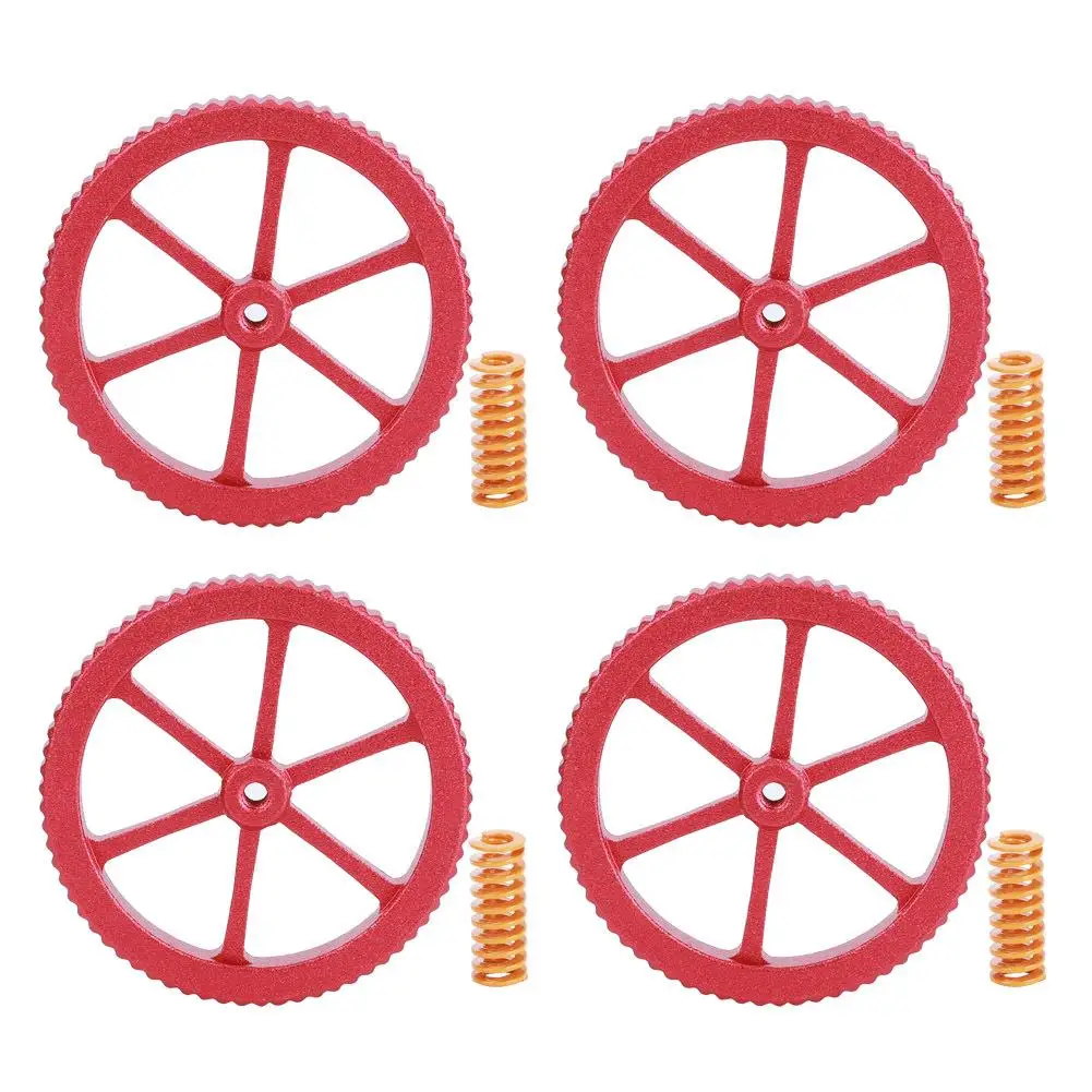 

Aluminium Alloy Hand Twisted Leveling Nut Set with Yellow Light Compression Springs for 3d Printer Ender Compatible