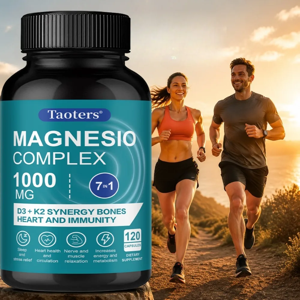 Magnesium Capsules – Powerful 1000mg Magnesium Supplement – Helps Support Healthy Bones, Muscles, Teeth, Energy & Relaxation