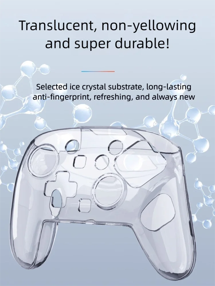 스위치 2 프로 핸들 용 크리스탈 보호 케이스 스위치 2 스크래치 및 충격 방지 액세서리 용 투명 보호 커버