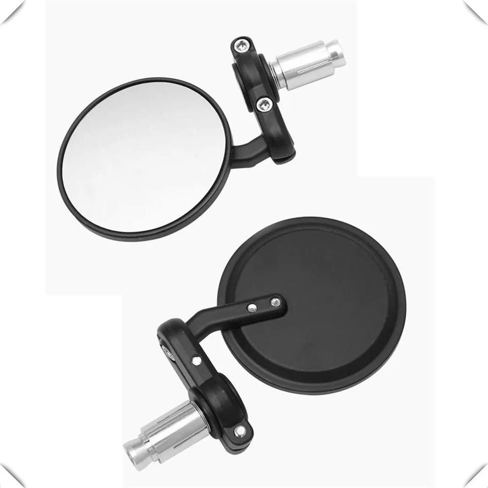 2pcs Motorcycle Mirror Round Bar End Convex Handle Bars for SUZUKI VZ800 Marauder Bandit 650S RGV250 VS800 Intruder view 6