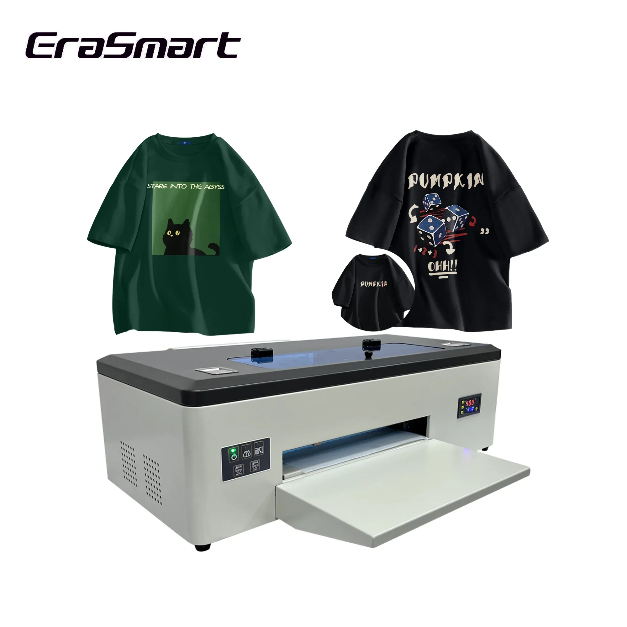 Erasmart Cheap Direct Transfer Film DTF Drucker Digital Printers Impresora DTF A3 dtf Printer For Tshirt Hoodies Hats