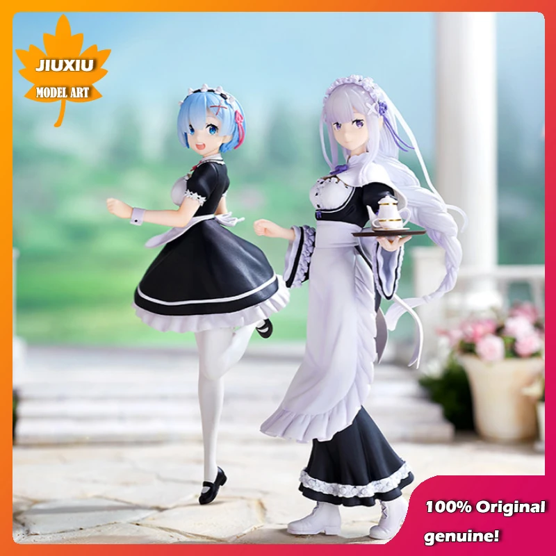 

100% Original:Maid series Re0 Emilia REM 1/8 PVC Action Figure Anime Figure Model Toys Figure Collection Doll Gift