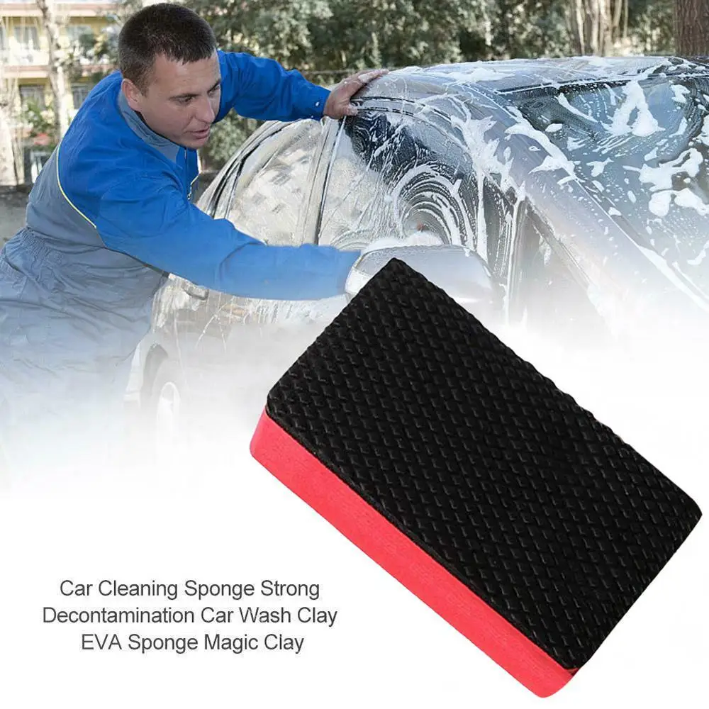 

Wasstraat Modder Cleaner Magic Clay Bar Spons Blok Pad Verwijderen Verontreinigingen Voordat Polijstmachine Wax Voor Auto Zorg W