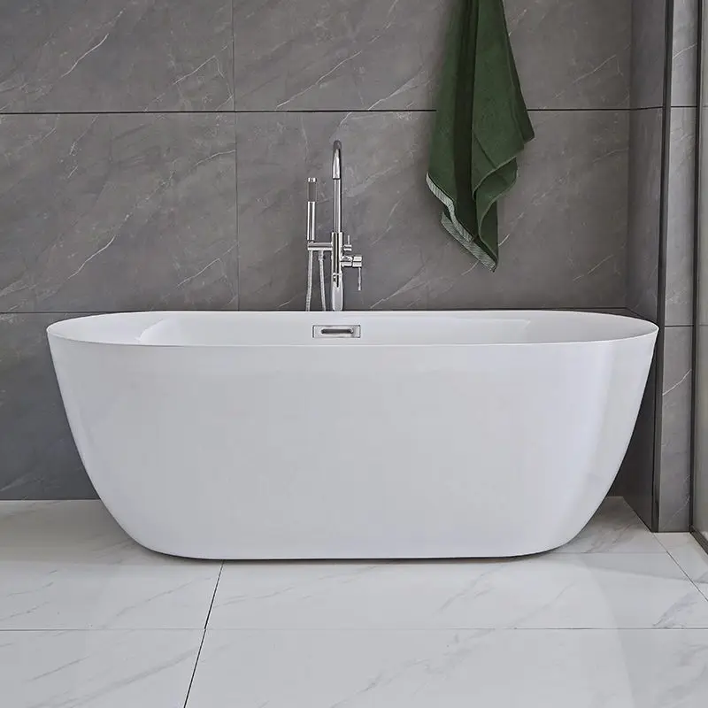 Adult household integrated molding acrylic bathroom small apartment for the elderly movable hotel bathtub