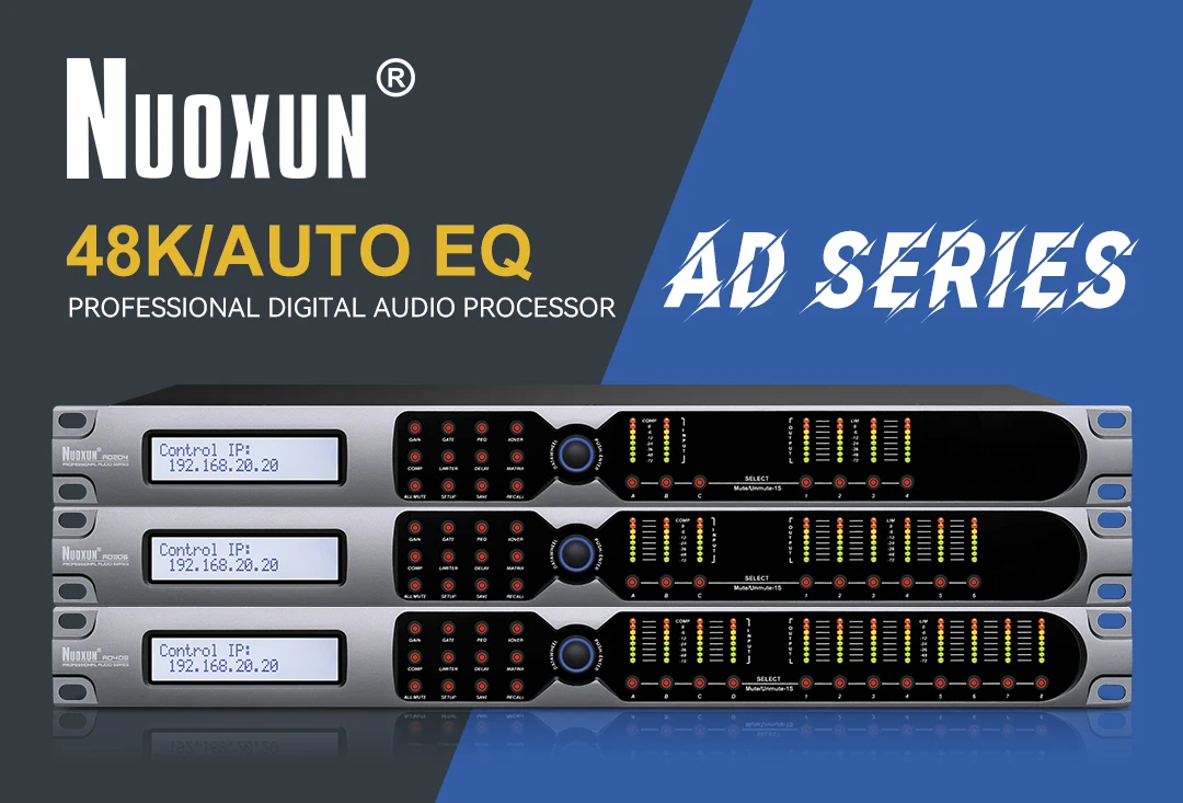 480+ 4In8Out DSP Audio Matrix Processor High Power Equalizer for Professional Stage Sound