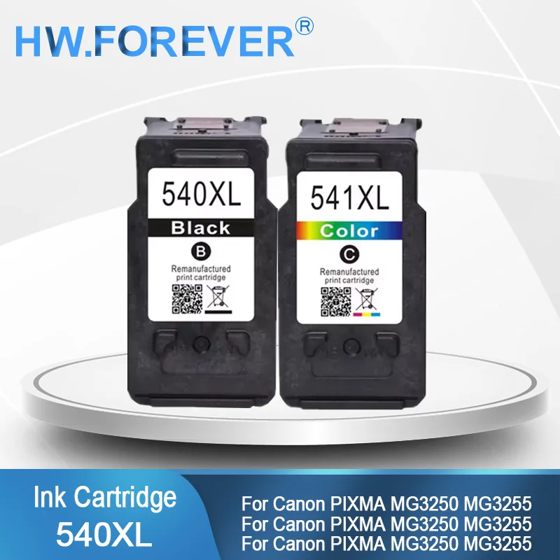 PG-540 PG540 CL541 CL-541 540XL Compatible Ink Cartridge For Canon Pixma MG3250 MG3255 MG3550 MG4100 MG4150 MG4200 MG4250 Inks