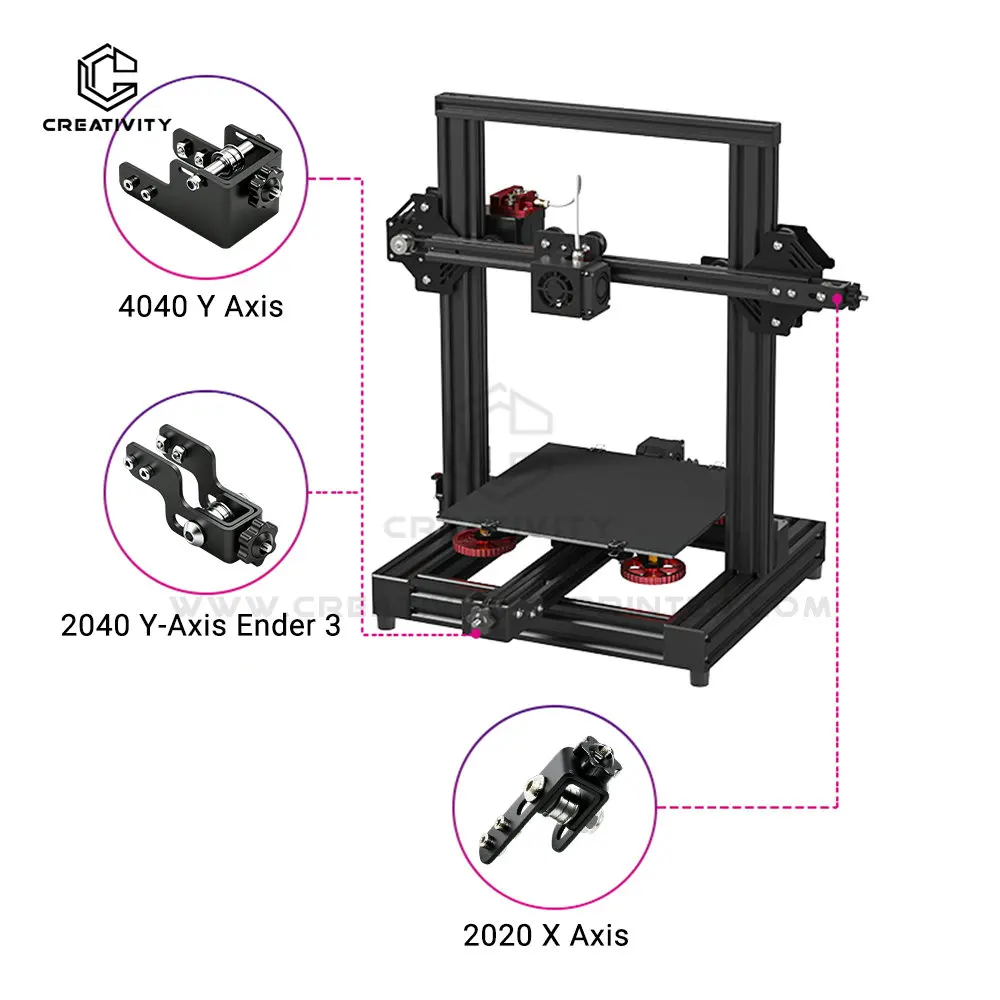 Belt Tensioner 2020 profile 4040 profile 3d printer X Axis Y Axis for CR10 Ender3 3d printer Ender3 V2/PRO 3d printer parts