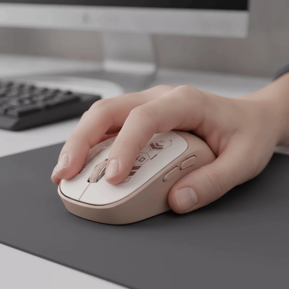 Dual Mode Wireless Gaming Mouse Type-C Rechargeable 2.4G Wireless Mouse Quiet Click Ultra Long Battery Rechargeable Mouse