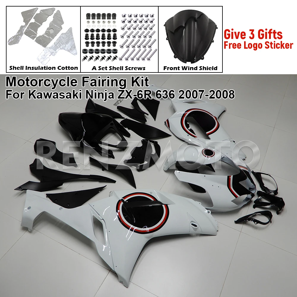 

New ABS Whole Motorcycle Fairings Kit Fit for Kawasaki Ninja ZX-6R ZX6R 636 2007 2008 07 08 Bodywork set Cool Green