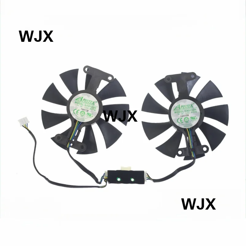 For 87MM GA91S2H DC12V 0.35A 4-Pin Graphics card fan 1 Pair 87x87x12mm