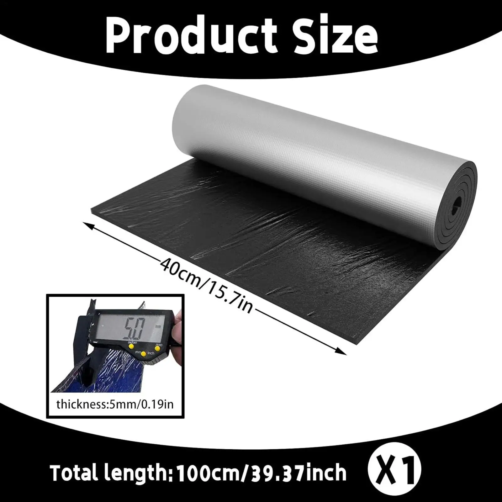 Waterproof Toilet Tank Anti-Condensation Liner - 100x40cm Self-Adhesive Cover Stops Toilet Sweat for Bathtub, Shower and Sink