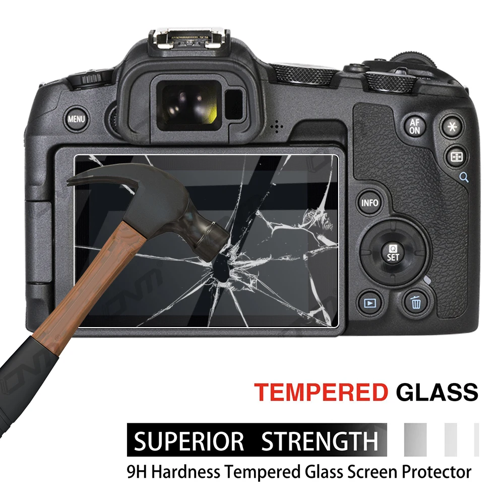 3Pack Tempered Glass for Canon EOS R8 R7 R6 Mark II R50 R10 R5 R3 RP Screen Protector Anti-Scratch Camera Protective Film