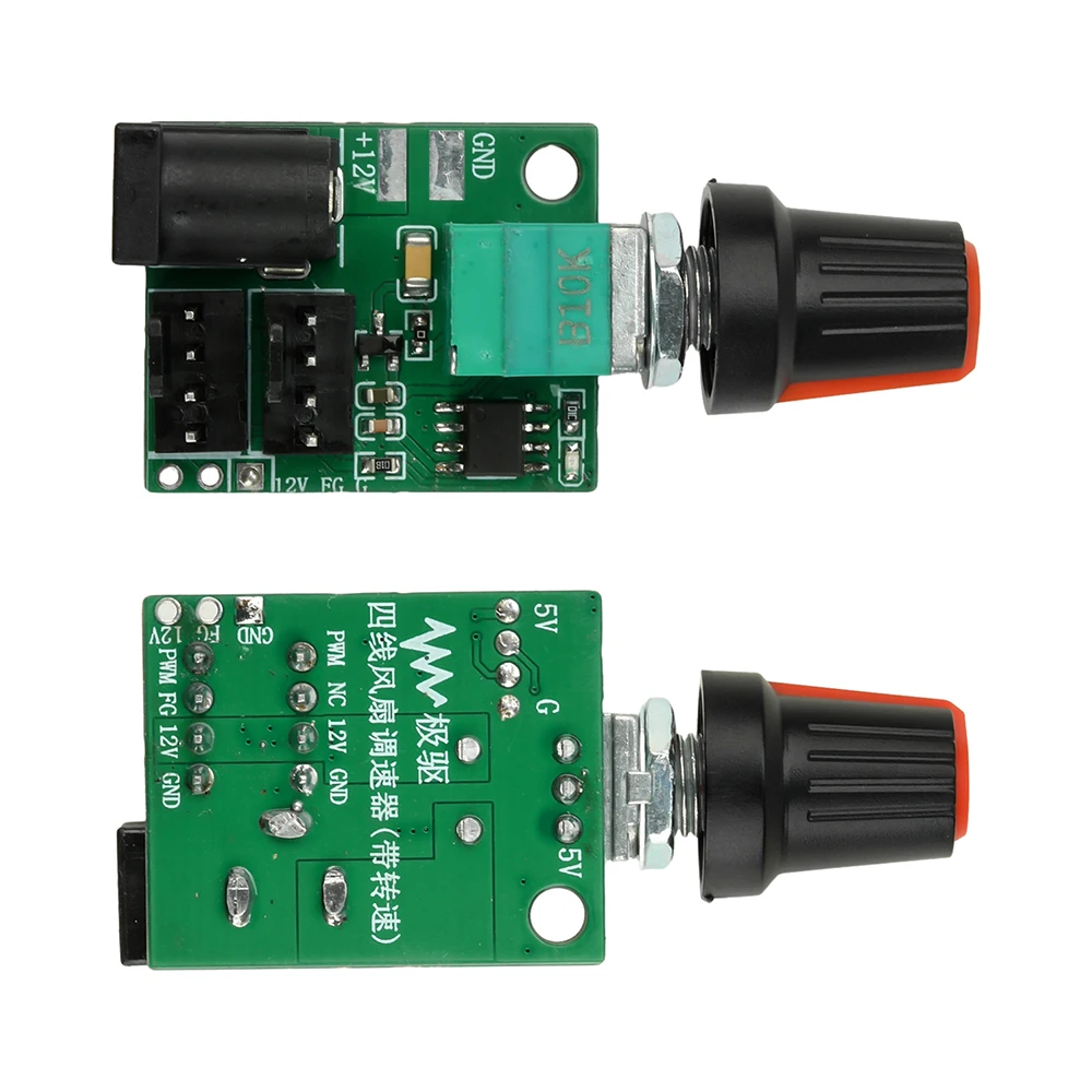 PWM Fan Speed Controller DC 12V 5A 25KHZ Dual Channel Four-Wire Fan with Precise Speed Adjustment for Industrial Electronics