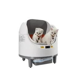 Bandeja de arena inteligente para gatos de interior autolimpiable