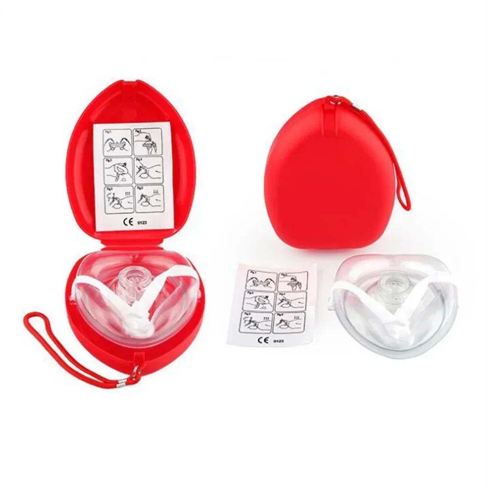 Car Rescue CPR Mask Emergency First Aid Masks Resuscitator One-Way Valve CPR Face Sheild Survival Mask Outdoor Survival Kit