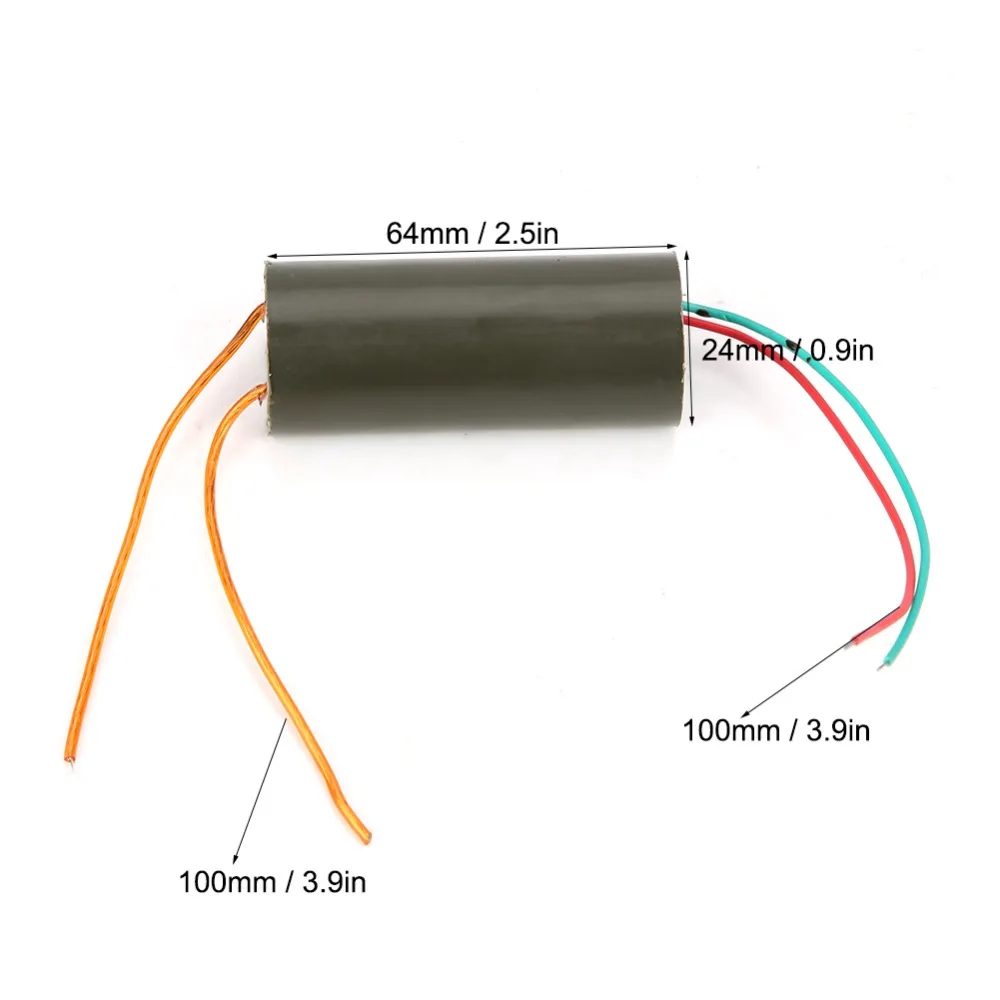 DC 3-6V High Voltage Pulse Generator Battery Powered 400KV Arc Coil Module Efficient Boost Step Up Power Module