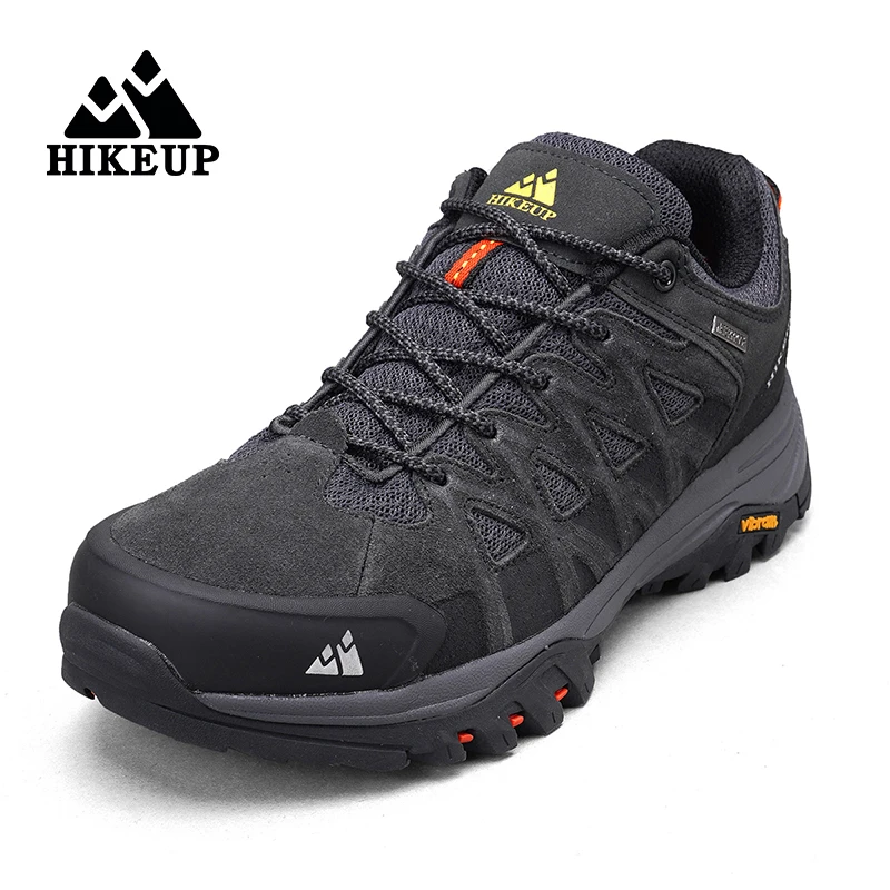 HIKEUP-Chaussures de randonnée en plein air pour hommes, bottes de trekking décontractées, baskets de camping, non ald, résistantes à l'usure, sports de montagne, mode