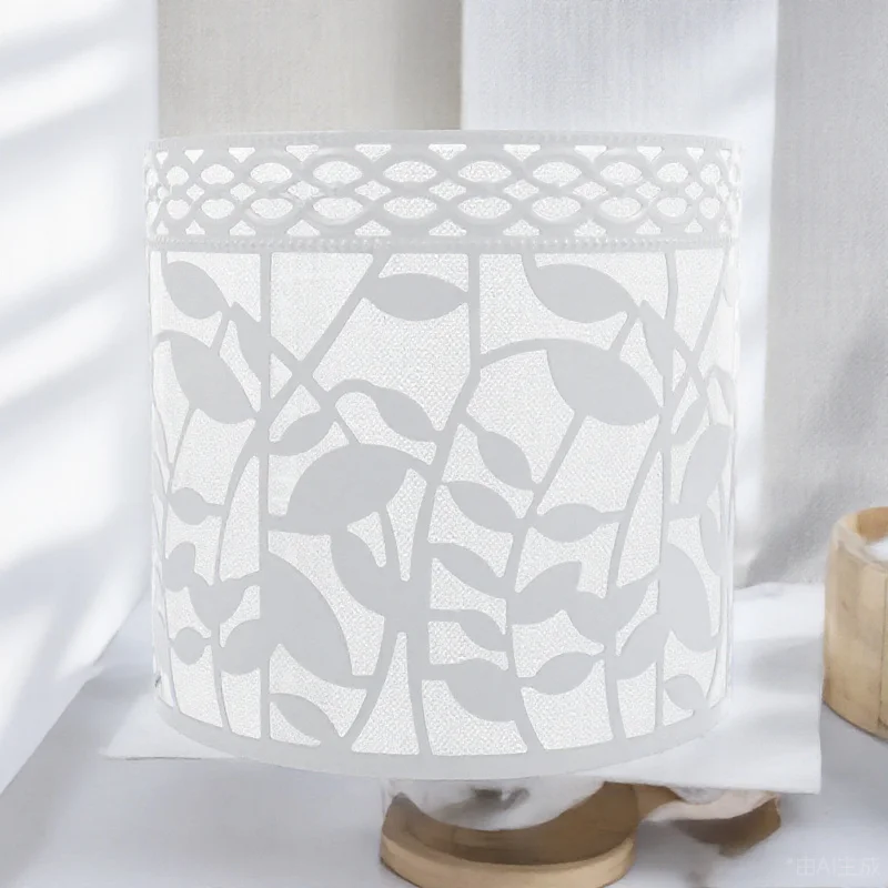 

Iron Art Lamp Shade Leaf Pattern Dustproof Waterproof Chic Light Cover For Home Bedroom Living Room Office Decor