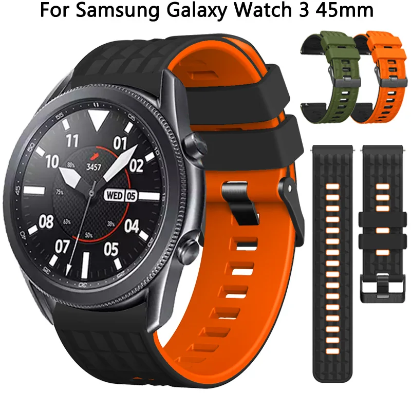 22 مللي متر سيليكون حزام لساعة سامسونج جالاكسي 3 45 مللي متر 46 مللي متر العصابات سوار جير S3 الحدود الكلاسيكية Smartwatch حزام الساعات ملحق