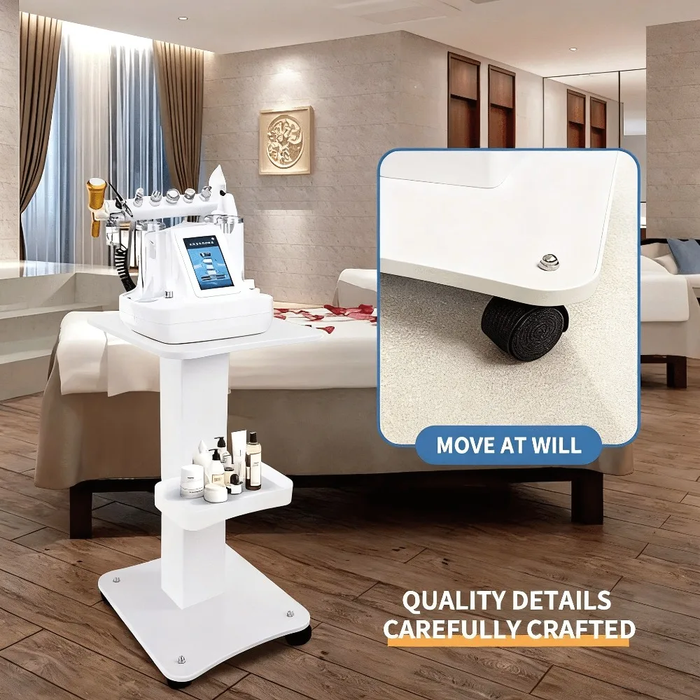 다기능 뷰티 카트 – 고품질 목재 및 금속, 조용한 유니버설 휠, 88.18파운드 용량, 살롱 및 스파에 이상적