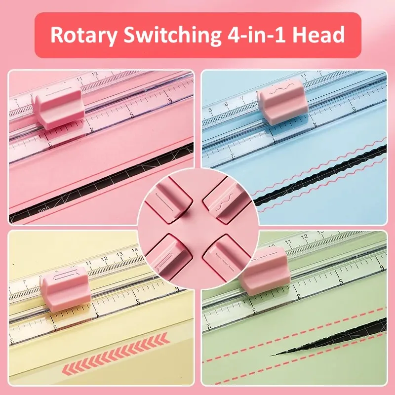 Paper Trimmer Spare Knife Paper Blade Cutter Paper Cutter Sliding Convenient With Automatic Security Safeguard For Paper Cutting