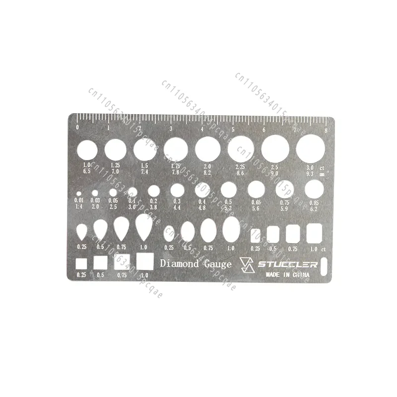 

Finished Diamond Estimation Measuring Calipers, Diamond Cards, Diamond Measuring Rulers