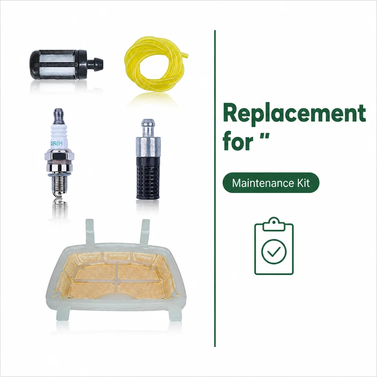 2PCS Air Filter Fuel Filter Spark Plug CMR6H Oil Filter 63cm Oil Pipe Maintenance Kit For Stihl MS171 MS181 MS211 Chainsaw Parts