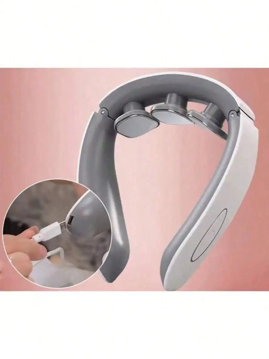 

Shoulder and neck massager cervical neck protector multifunctional intelligent pulse neck massager USB charging massager