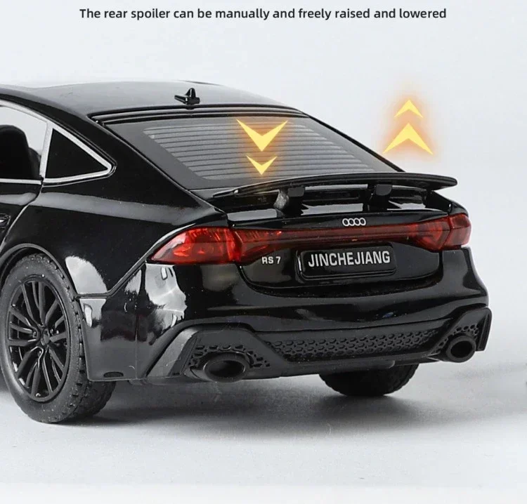 1:32 Audi RS7 Sportback Alloy Car Model Sound Light Kid Boy Diecast Toy Vehicle Gift Collection Miniature Voiture Home Decor