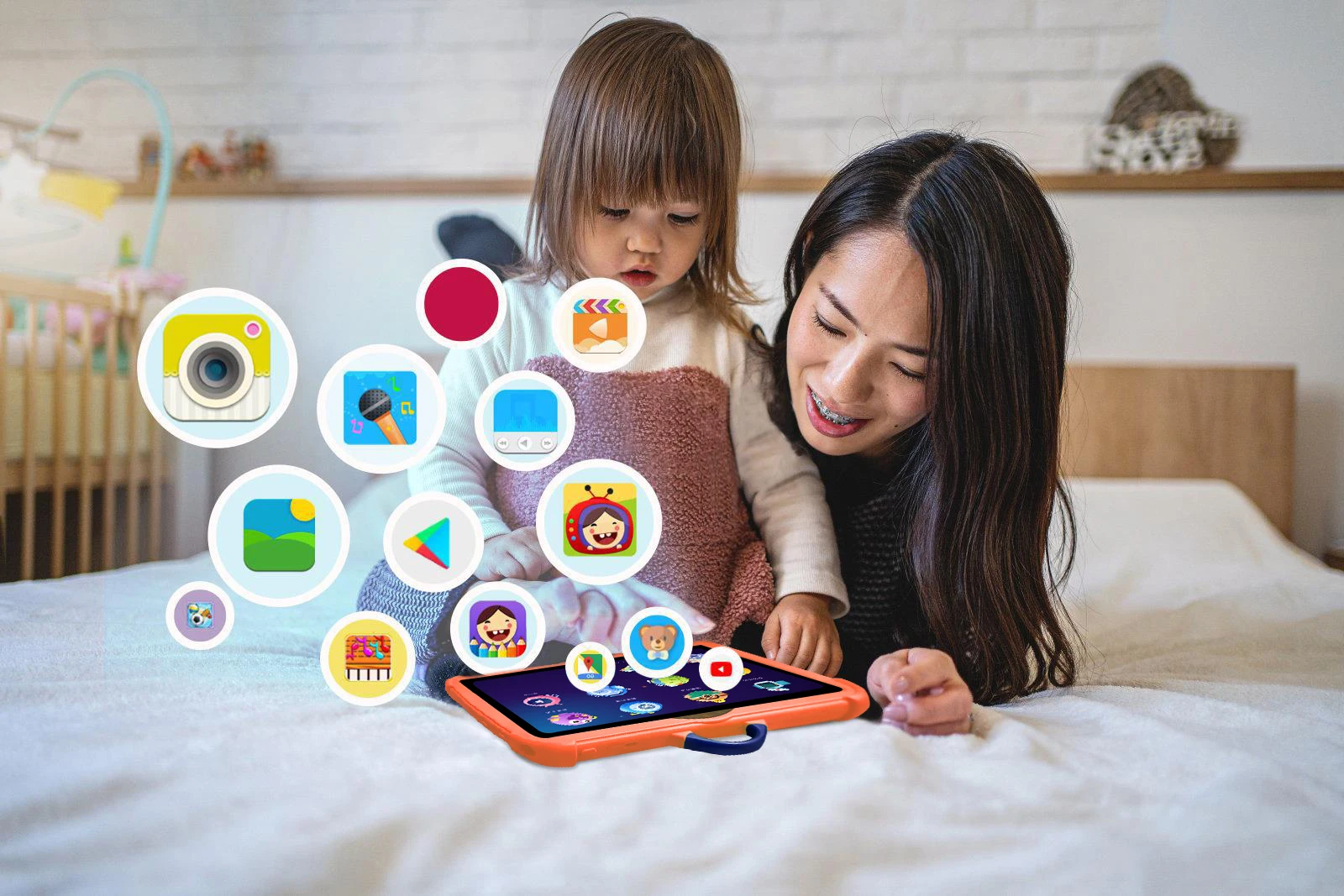 7 Inch Kids Tablet Quad Core 4GB RAM 64GB ROM Google Play New Android Tablets WiFi Bluetooth Cheap And Simple Children's Gifts