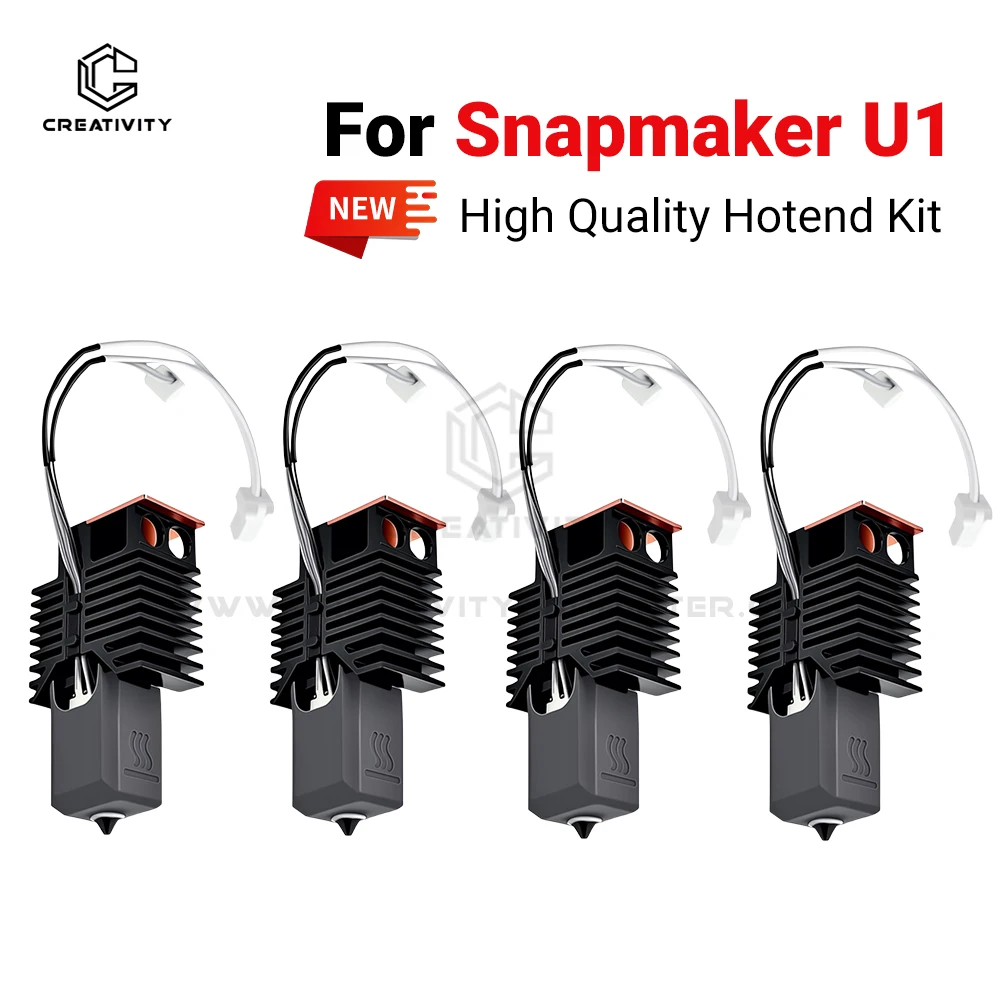 Full Assembled Hotend For Snapmaker U1 Hot End Ceramic Heating Block Kit Precise Heating Plug & Play High Flow 3D Printer Parts