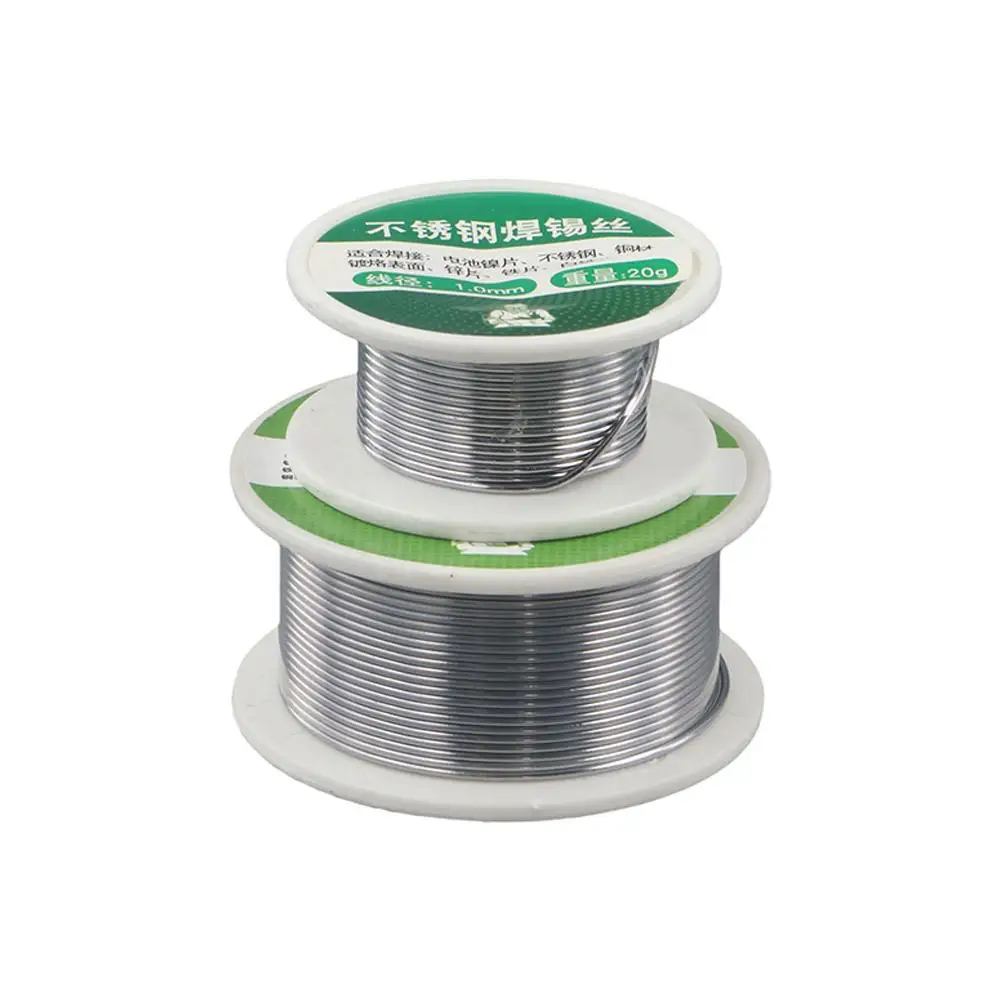 1.0mm Low Temperature Solder Wire No Gas Lighter Welding Wire Nickel Aluminum Stainless Steel Soldering Wire Weldding Accessorie